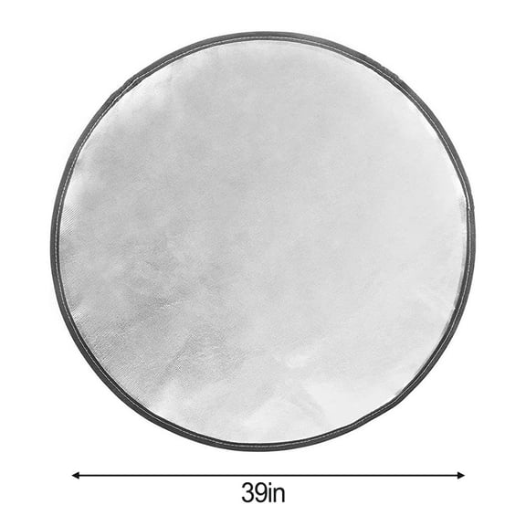 Outdoor Grill Mat With Round Base Fireproof Protection For Grills And Pits