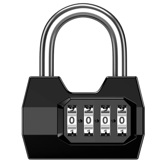 Outdoor Gym Luggage Lock Protection Security Weatherproof Safely Code Lock Anti-theft Lock Vault Combination Padlock 4 Dial Digit Combination Lock A