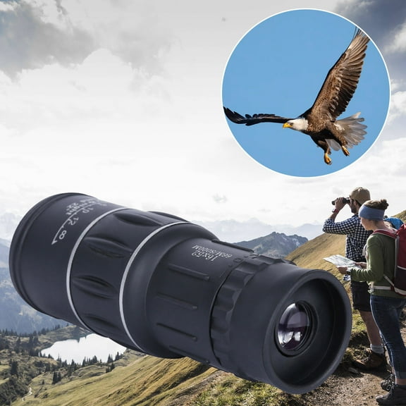 Outdoor HD Monocular Telescope, 16X52 High Definition Large Optical Outdoor Monocular Telescope, Portable Lightweight Bird Watching Mirror, Handheld Telescope for Kids Adult Camping Hiking and Travel