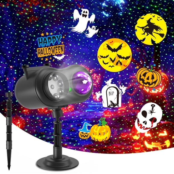 Outdoor HD projector light, remote control 16 switchable modes, Christmas Halloween celebrations, birthdays, weddings and parties, waterproof light show