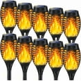 thumbnail image 1 of Outdoor Halloween Decorations, 10Pack Purple Flickering Flame Solar Torch Light for Yard Decorations, Waterproof Halloween Lights Outdoor, Solar Lights for Outside Decor Garden Patio Lawn Path Scary, 1 of 10