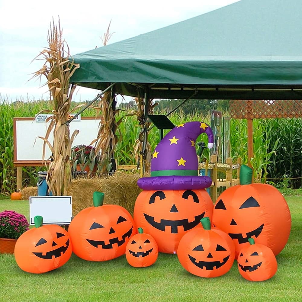 Outdoor Halloween Decorations Inflatables Yard Blow Up Decor Lawn Light