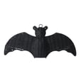 thumbnail image 1 of Outdoor Halloween Decorations, Patio Wall Decorations Outdoor, Gothic Home Decor Woven Bat Hanger, Whimsical Outdoor Decor, 19X8 Inch 1Pc Black Rattan Bat for Halloween Party, 1 of 4