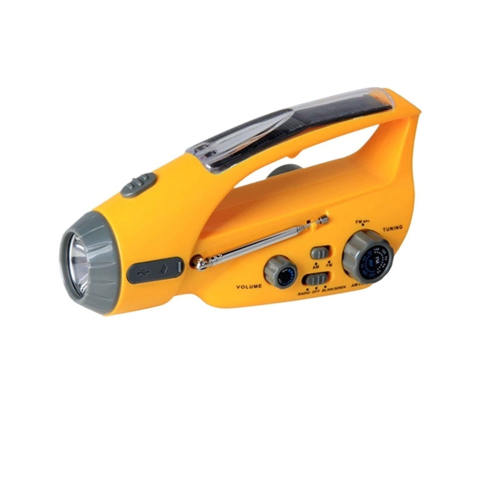 Outdoor Hand-Crank Emergency Radio XLN-288DUS with Solar Charging - Multi-Function Weather Radio, Flashlight, and e Power Supply for Disaster Preparedness ,Listen Anytime, Anywhere