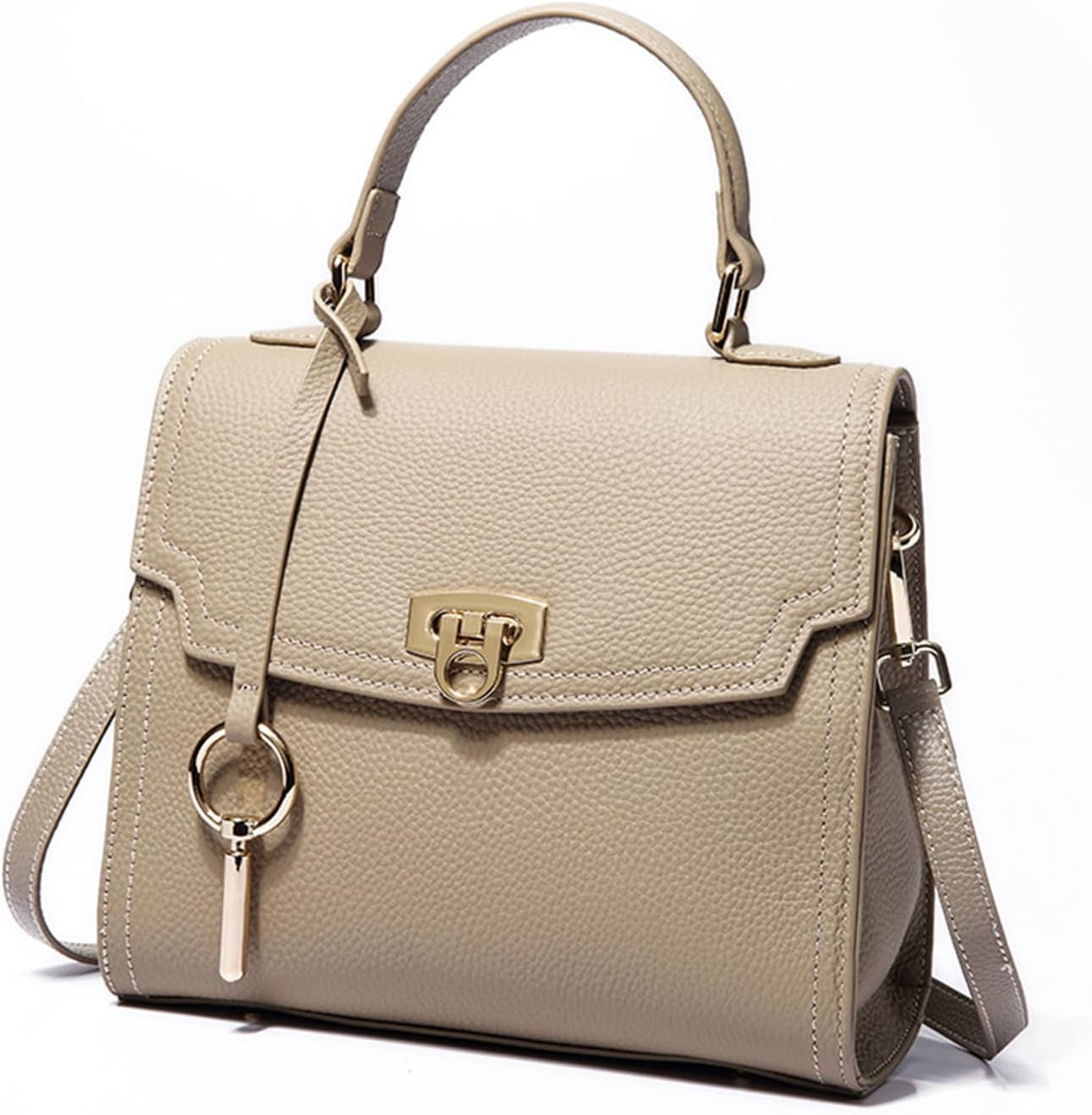 Outdoor Handbags and Purses for Women Genuine Leather Flap Crossbody Shoulder Bags Simple Top Handle Satchel Bags
