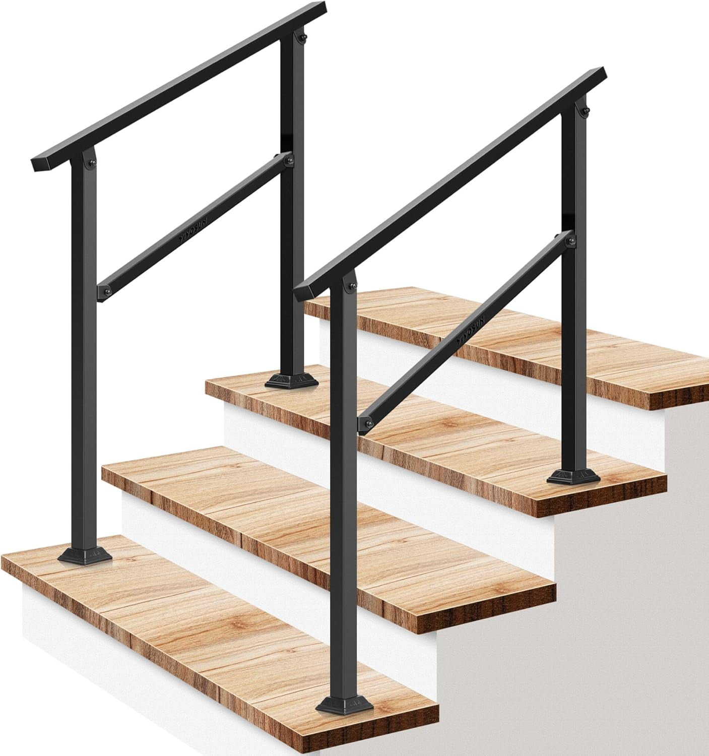 Outdoor Handrail, 3 Step Stair Handrail, 40