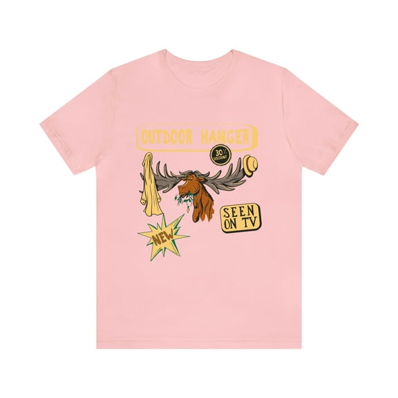 Outdoor Hanger Seen On TV Funny Unisex Jersey Short Sleeve Tee Bella Canva