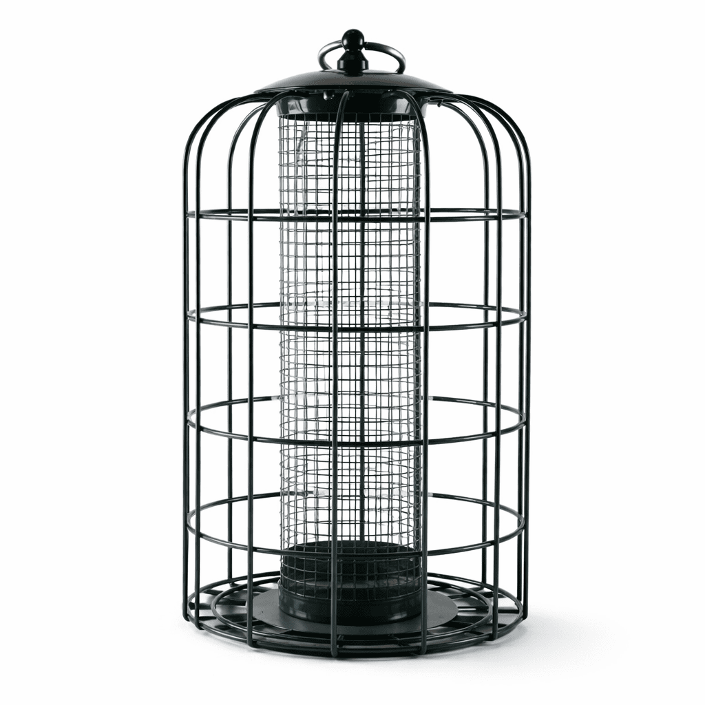 Simple Living Solutions Squirrel Resistant Bird Feeder, Metal Cage, Hanging Outdoor