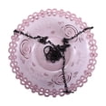 thumbnail image 1 of Outdoor Hanging Birdbath with Solar Fountain, Large Hanging Bird Bath with Solar Pump&Glass Bowl, Attracts Hummingbirds & Garden Birds for Backyard Patio Decor (Purple), 1 of 5