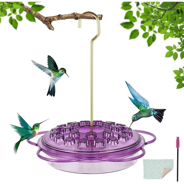 Outdoor Hanging Hummingbird Feeders,LeakProof,Outside Garden Wild