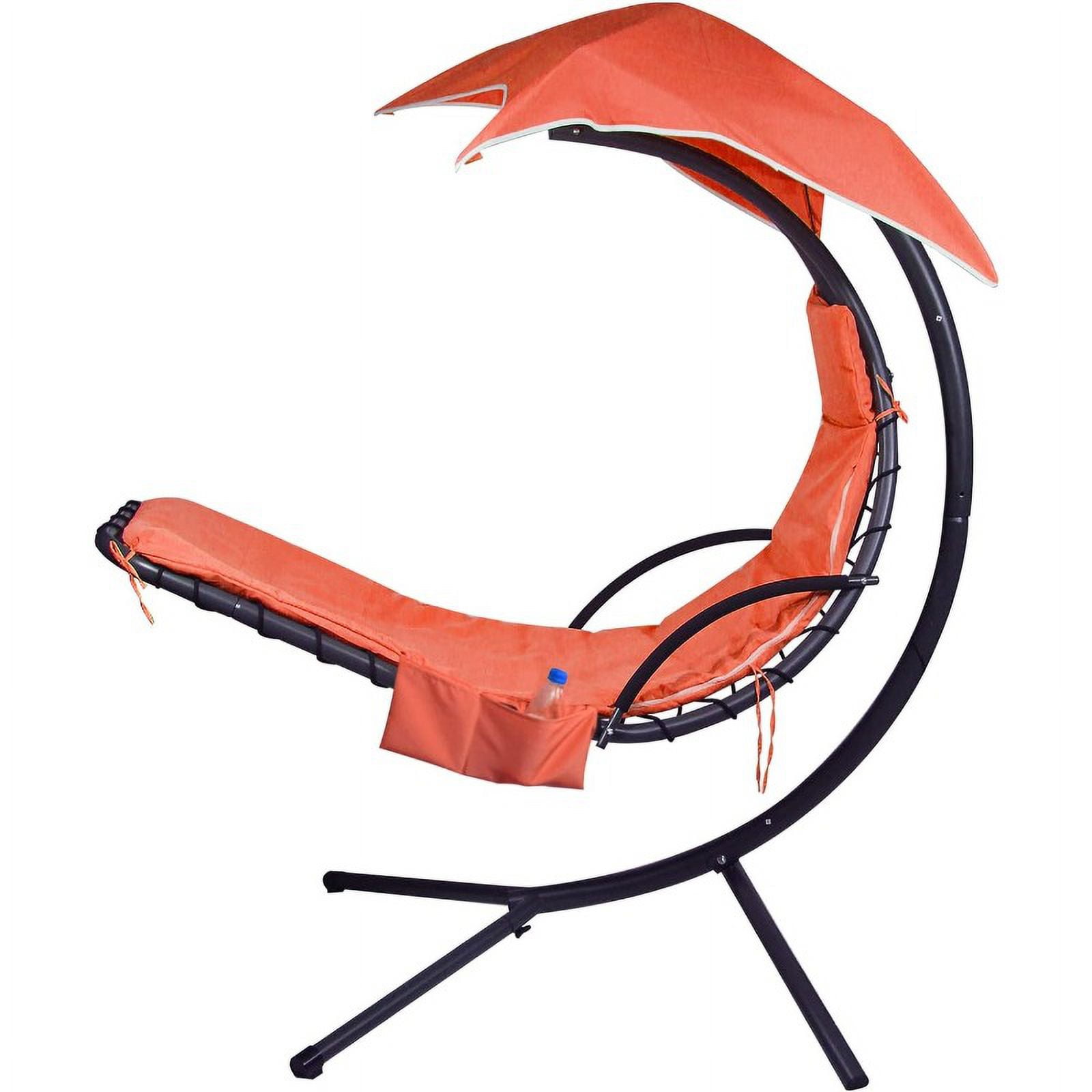 Outdoor Hanging Lounge Chair Replacement Cushion Cover and Umbrella