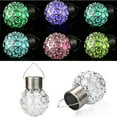 thumbnail image 1 of Outdoor Hanging Solar Lights,Solar Powered Crackle Glass Ball Lights, Waterproof Tree Hanging Outdoor Globe Lights,Decorative Cracked Glass Ball Light, Outdoor Garden Camping Hanging LED Round Lights, 1 of 9