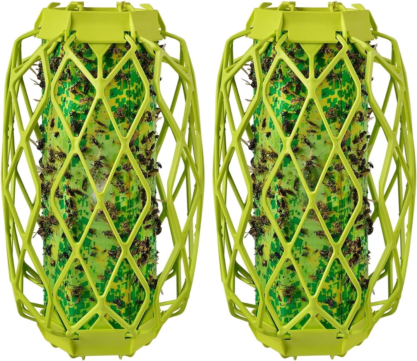 Outdoor Hanging Wasp & Carpenter Bee Traps for Wasps, Mud Daubers, Carpenter Bees – 2 Pack