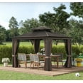 thumbnail image 1 of Outdoor Hardtop Aluminum Frame Gazebo, 1 of 7