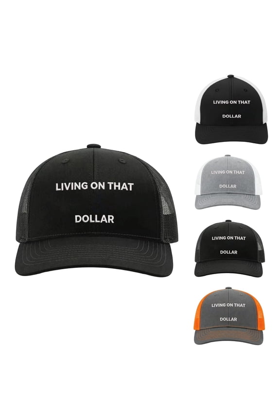 Outdoor Hat Unstructured Design Sun Protection Sport Hats for Womens and Mens Funny Blue Collar Dollar Trucker Hat For Men Women,C 1PCS