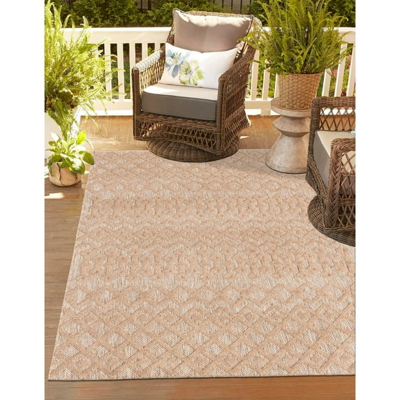 Outdoor Haversham Collection Area Rug Beige - 9'x12'