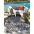 thumbnail image 1 of Outdoor Haversham Collection Area Rug Charcoal - 5'3"x8', 1 of 5