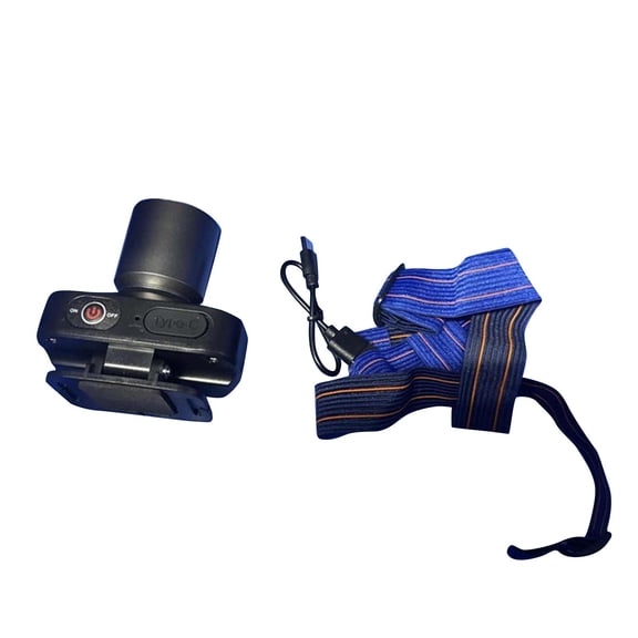 Outdoor Headlamp Telescopic Focus Adjustable Beam Spotlight - Long Runtime Battery Hands-Free Lighting with Adjustable Headband - For Camping Hiking Backpacking Cycling Hunting Emergency Night Fishin