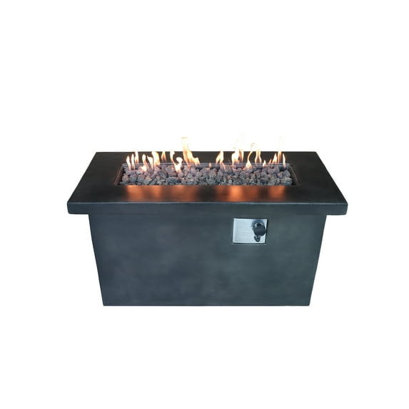 Outdoor Heater 24'' H Concrete Propane/Natural Gas Outdoor Fire Pit Table,Patio Heater