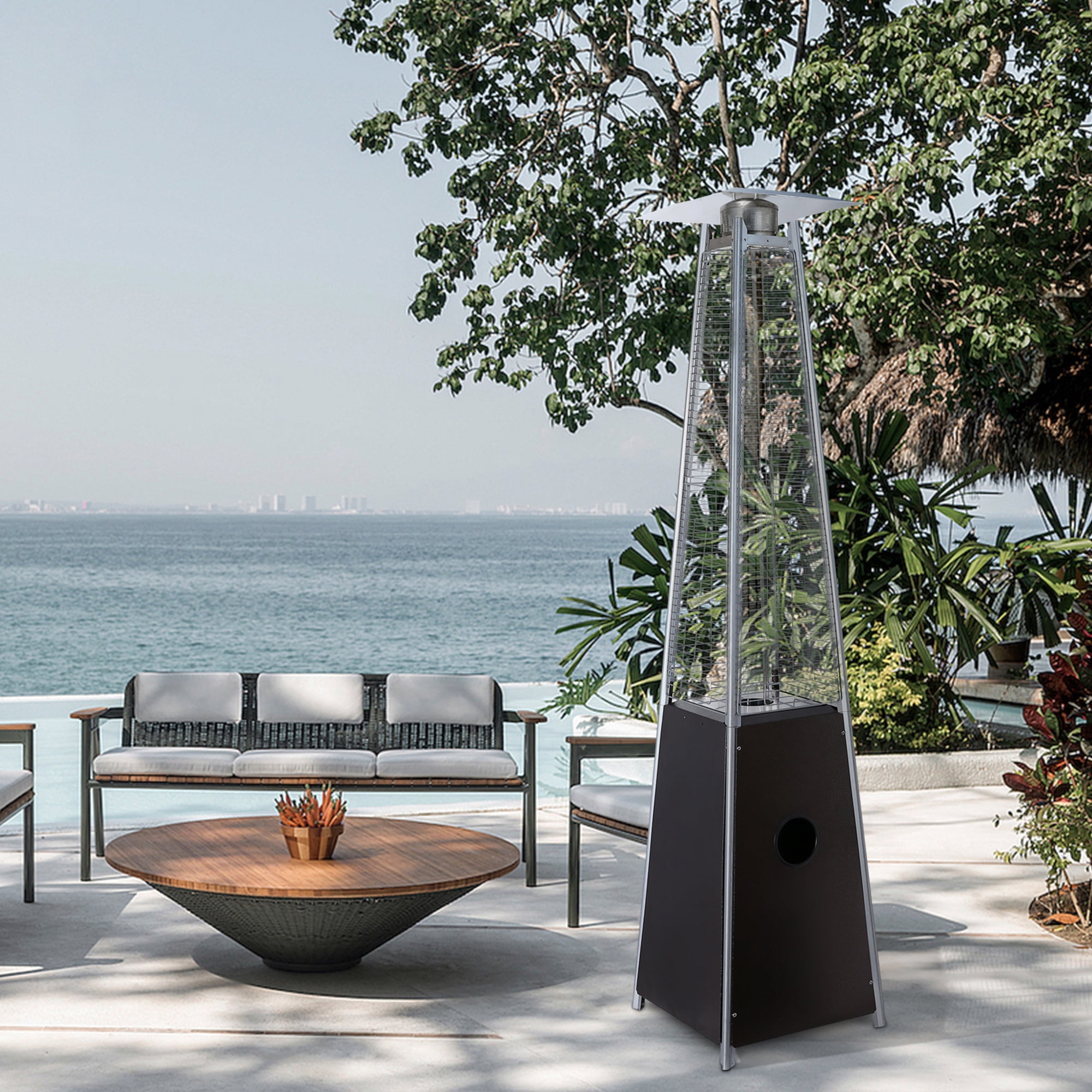 Outdoor Heater 40000 btu, Pyramid Patio Heaters Tall Propane