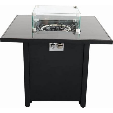 Outdoor Heater Outdoor Fire Pit for Outdoor Home Garden Backyard Fireplace (30 Inch Steel Black Color),Patio Heater