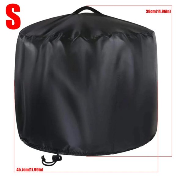 Outdoor Heaters Protectors Cover Waterproof PVC Lined Winter Fire Pit Guard Easy Fold Portable Design