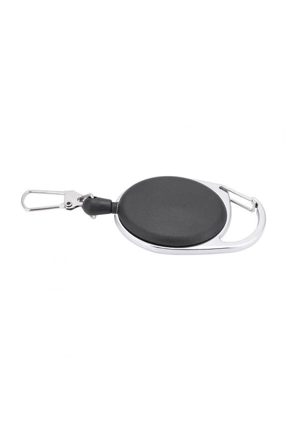 Outdoor Heavy Duty Retractable Key Ring Anti Lost Extension Cord Pocket Carabiner Clip Key Chain 3.7 x 1.4 inches / 9.5 x 3.5 cm