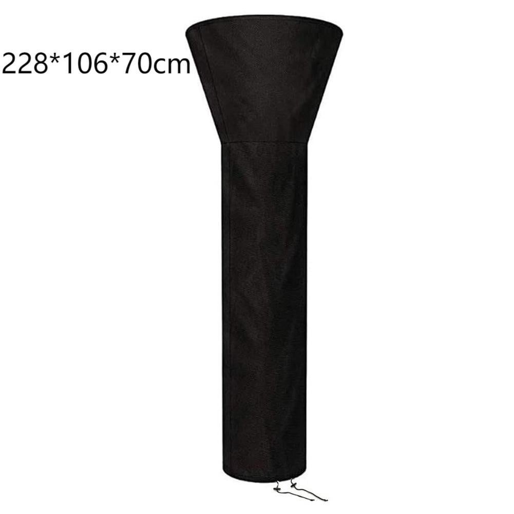 Outdoor Heavy Duty Waterproof Black Patio Heater Cover Furniture Protector