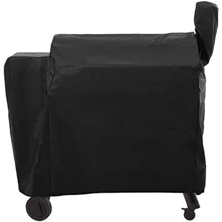 Outdoor Heavy Duty Waterproof Grill Cover Compatible with Traeger 34 Series Wood Pellet Grill and Smoker, Texas and More, Full Length Barbecue Cover, All Weather Protection, Black
