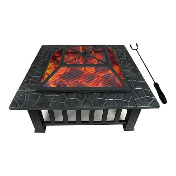 Outdoor Heavy Steel Wood Burning Fireplace Patio Backyard Heater Steel Firepit Bowl