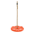 thumbnail image 1 of Outdoor Heights Indoor/Outdoor Disc Swing for Tree or Swing Set with Adjustable Rope - Orange, 1 of 8