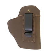Outdoor Hidden Waist Cowhide Holster Protective Gear Leather Carry Belt Pouch for Shooting Security Personnel Daily Use