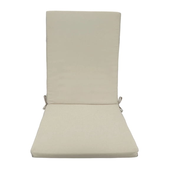 Outdoor High Back Chair Cushion, Extra Thick Waterproof Patio Seat Pad, Sun Fade Resistant with Ties