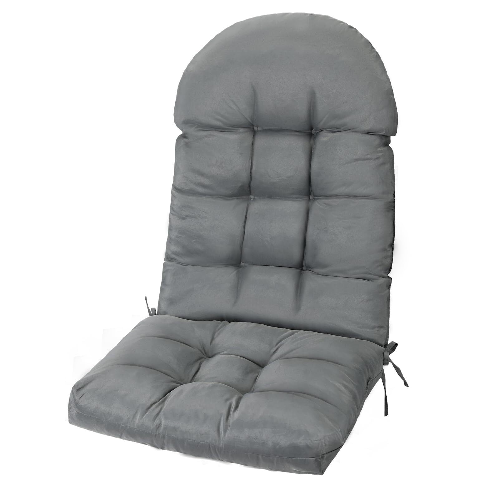 Outdoor High Back Chair Cushion Upgraded Thickened Water-Repellent & Fade-Resistan Patio Chair Cushions For Outdoor Furniture, 44" x20" x4" 1PC Gray