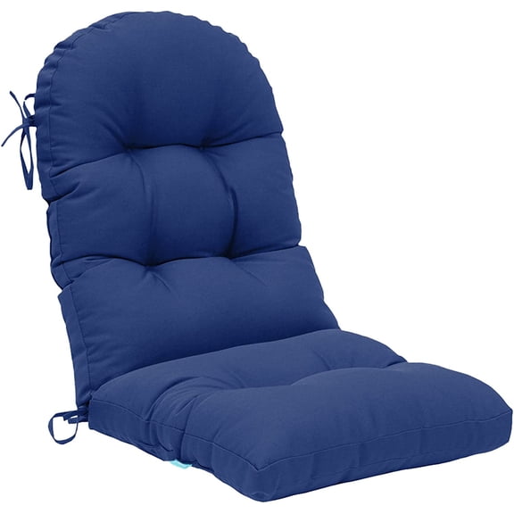 Outdoor High Back Chair Cushion for Adirondack, All Weather Rocking Chair Cushions Thick Padded Replacement for Patio Furniture,Navy