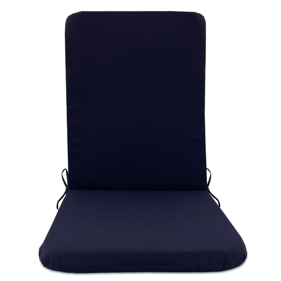 Outdoor High Back Chair Cushions Set Waterproof Fade Resistant Patio Cushions with Ties for Lawn Dining Chairs Indoor Outdoor Use Machine Washable Covers Comfortable Seat Back Support