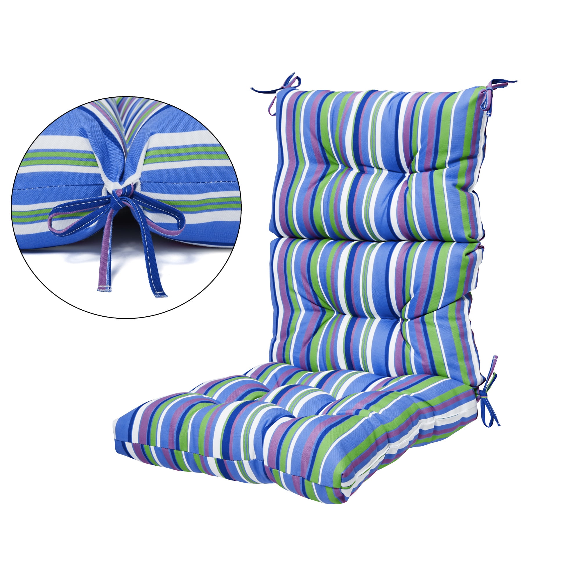 1PC Garden Chair Pad Soft Backrest Cushion Lounger Recliner Relaxer Seat  Mat Outdoor Furniture （No Chair）