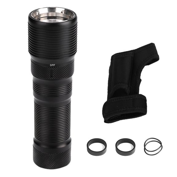 Outdoor High Bright LED Flashlight 100m Waterproof Torch for Diving Hunting Camping