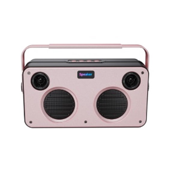 Outdoor High Volume Audio Speaker, Mini Solar Charging Wireless Device with Colorful Light and Heavy Bass