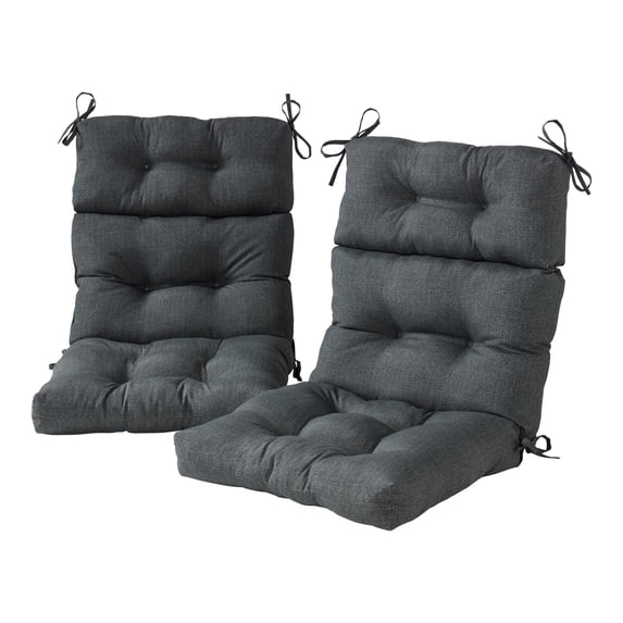 Carbon 44 x 22 in. Outdoor High Back Chair Cushion (2-Pack) by Greendale Home Fashions