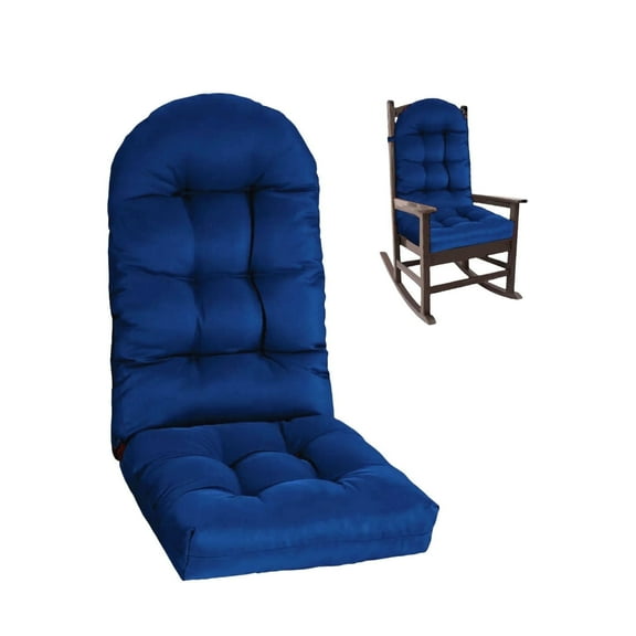 Outdoor Highback Seat Cushion 43.3"*19.7" Waterproof UV Resistant Inlife Rocking Chair Seat Pad for Dining Chairs, Office, Restaurant