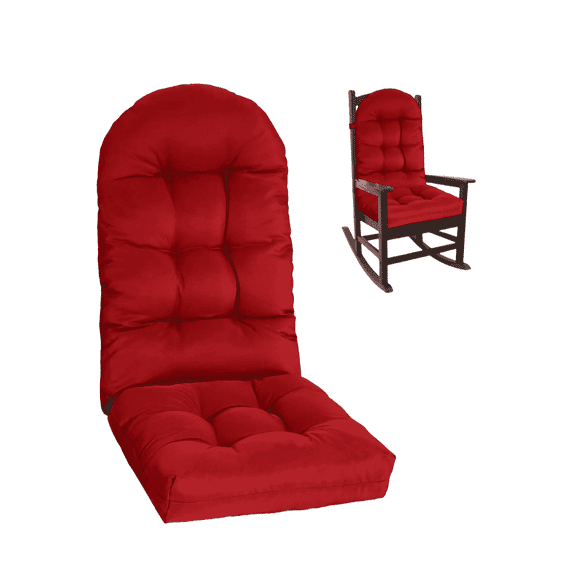 Outdoor Highback Seat Cushion 43.3"*19.7" Waterproof UV Resistant Inlife Rocking Chair Seat Pad for Dining Chairs, Office, Restaurant