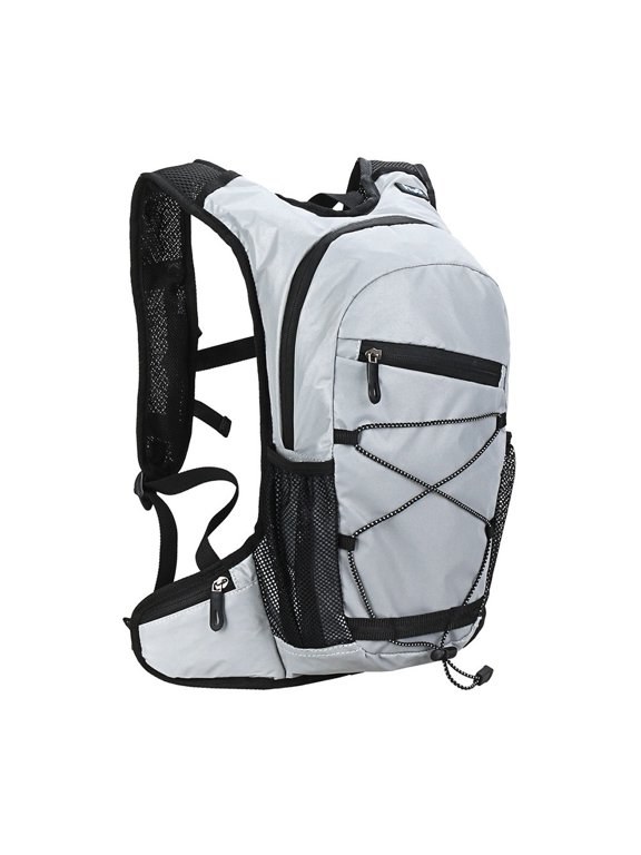 Outdoor Hiking Bag Bicycle Reflective Cycling Backpack Large-Capacity Water Bag Grey