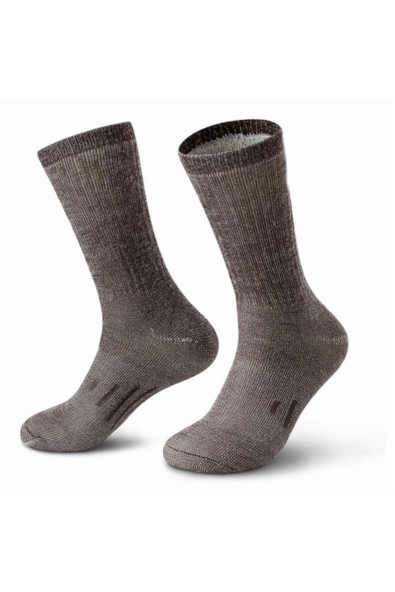 Outdoor Hiking Home Warm Merino High Tube Wool Socks 100% Full Wool Yarn Full Loop Socks