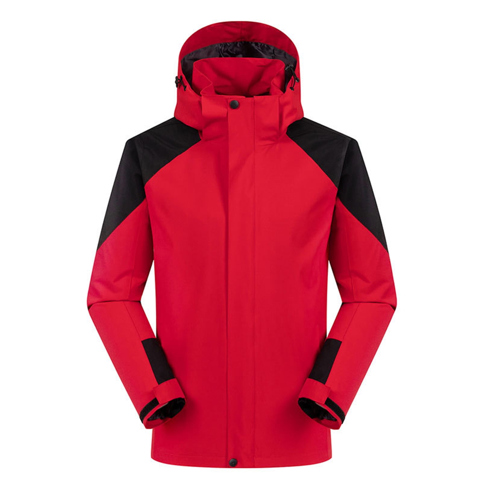 Outdoor Hiking Men's And Women's Color Matching Casual Hooded Hardshell