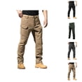 thumbnail image 1 of Outdoor Hiking Pants for Men Winter Lined Warm Waterproof Travel Work Utility Cargo Pants Trousers, 1 of 1