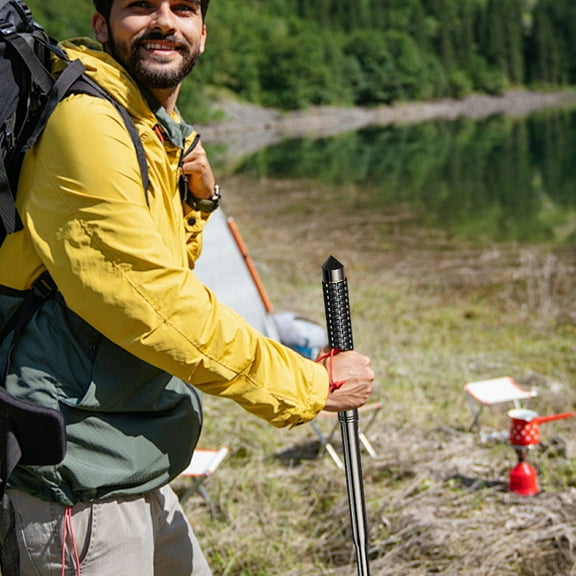 Outdoor Hiking Staff Hiking Sticks for Trekking and Mountaineering 32 Inch