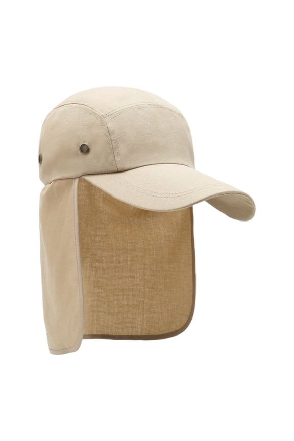 Outdoor Hiking Traveling Baseball Hat with Neck Flap Breathable Fishing Hat for Adult Adjustable Sun Protections Caps