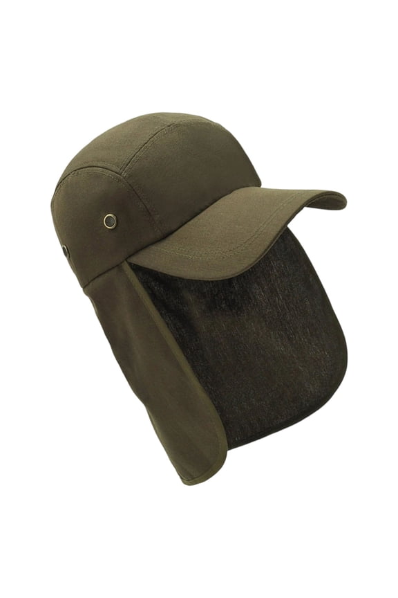 Outdoor Hiking Traveling Baseball Hat with Neck Flap Breathable Fishing Hat for Adult Adjustable Sun Protections Caps