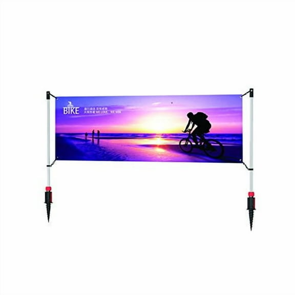 Outdoor Horizontal Banner Post Advertising Displays Marketing Size up to 3x10ft